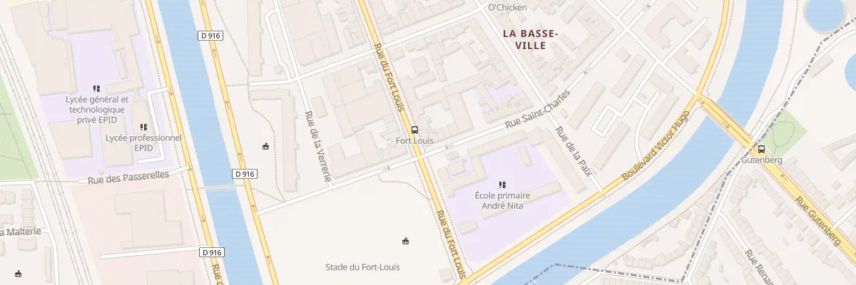 Plan du 69 Rue du Fort Louis à Dunkerque