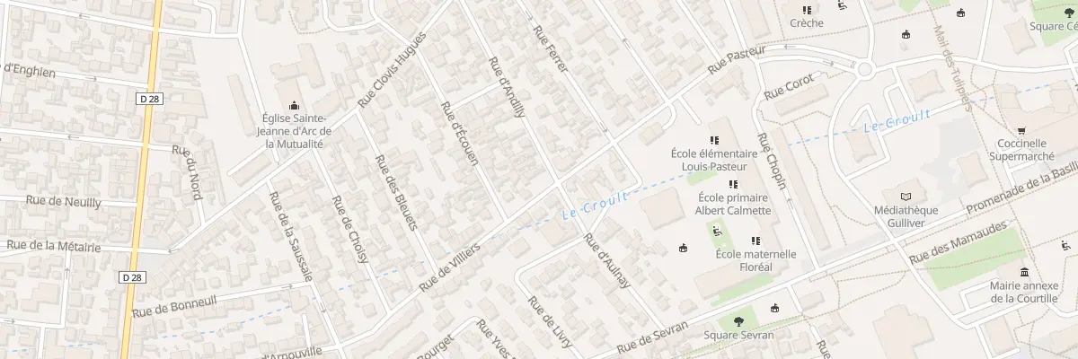 Plan du 24 Rue d’Andilly à Saint-Denis