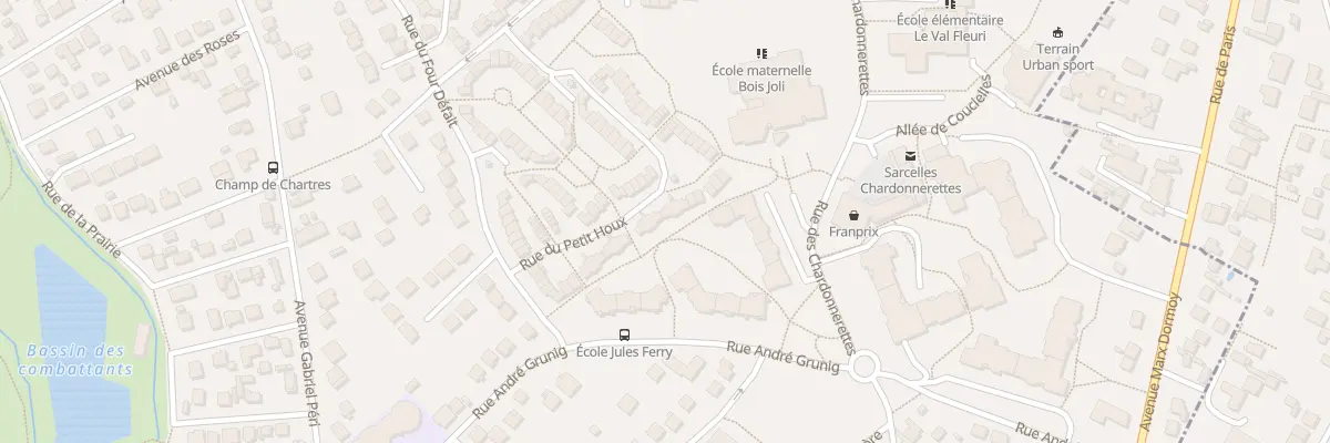 Plan du 26 Rue du Petit Houx à Sarcelles