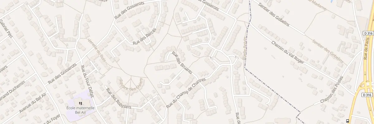 Plan du 2 Rue des Bruants à Sarcelles