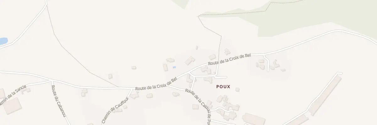 Plan du 5352 Poux à Goutrens