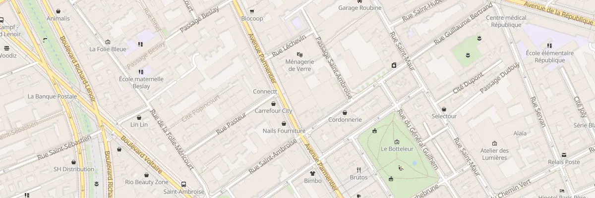 Plan du 56 Av Parmentier à Paris 11e Arrondissement
