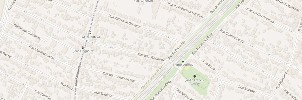 Plan du 10 Rue Jean Grignoux à Stains