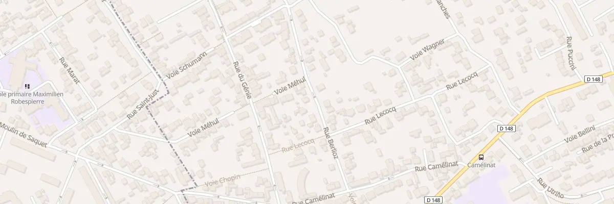 Plan du 25 Rue Berlioz à Vitry-sur-Seine