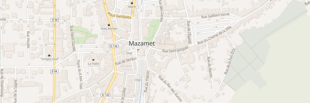Plan du 4 Rue Saint Jacques à Mazamet