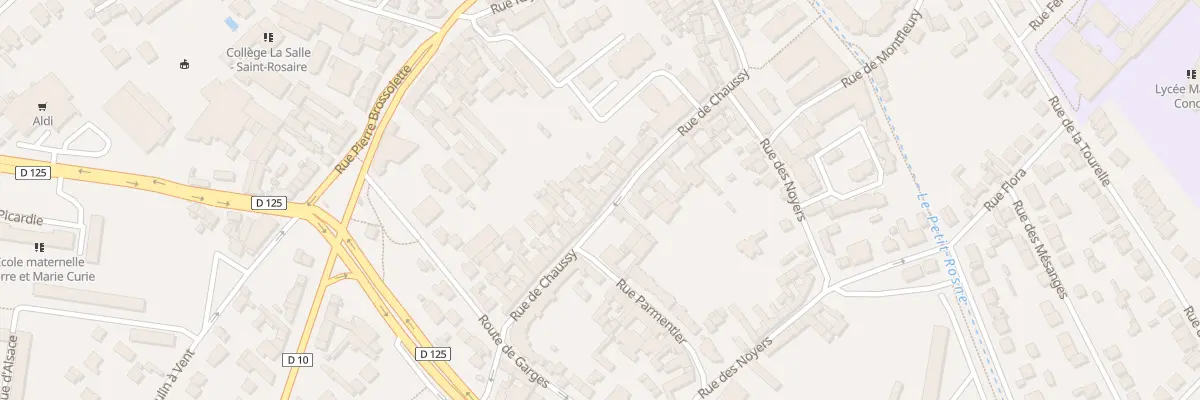 Plan du 44 Rue du Chaussy à Sarcelles
