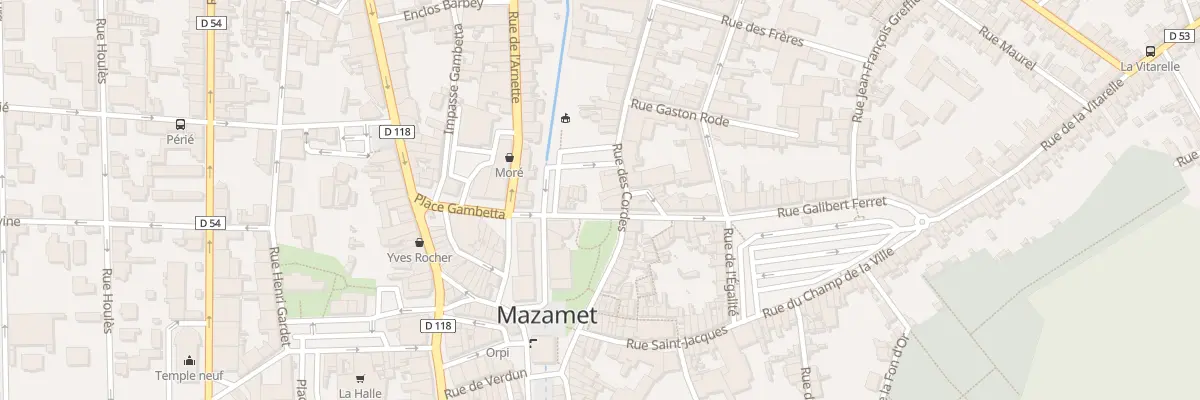 Plan du 27 Rue des Cordes à Mazamet