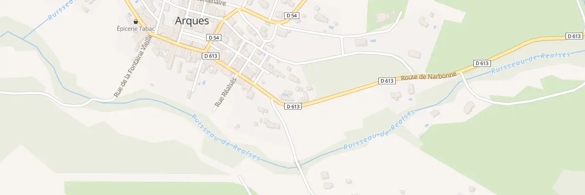 Plan du 6 Rte de Narbonne à Arques