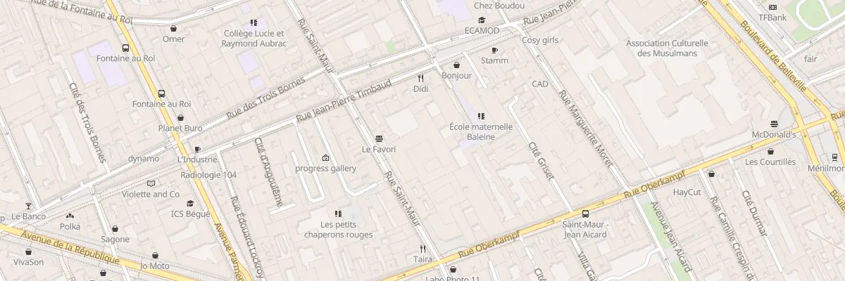 Plan du 108 Rue Saint-Maur à Paris 11e Arrondissement