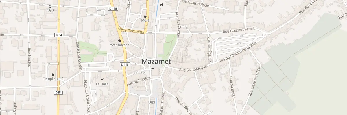 Plan du 2 Rue de l’Echelle à Mazamet