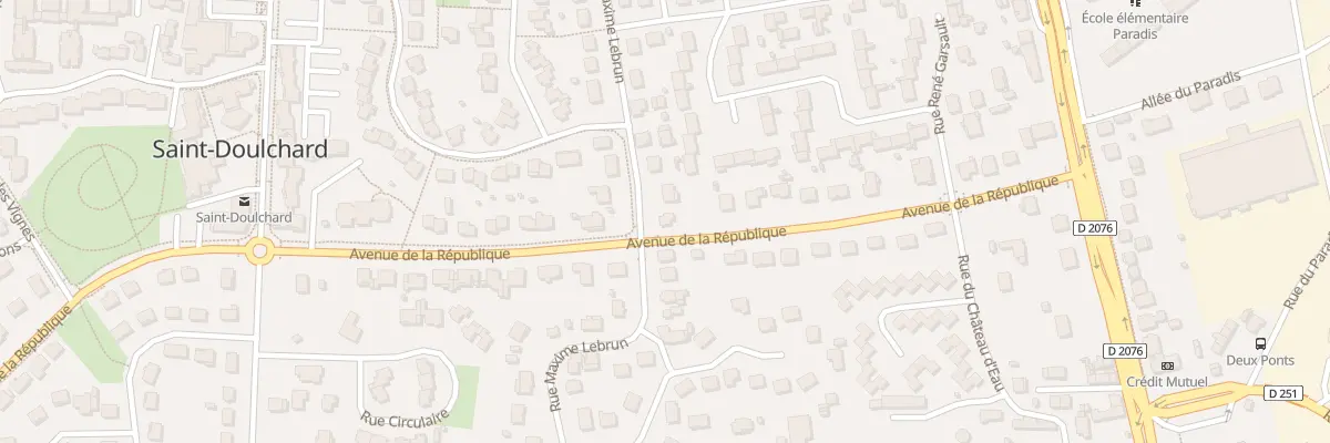 Plan du 28 Av de la République à Saint-Doulchard
