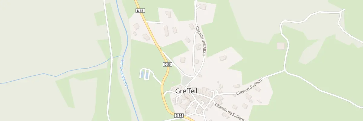 Plan du 1 Ptte de l’Auberge à Greffeil
