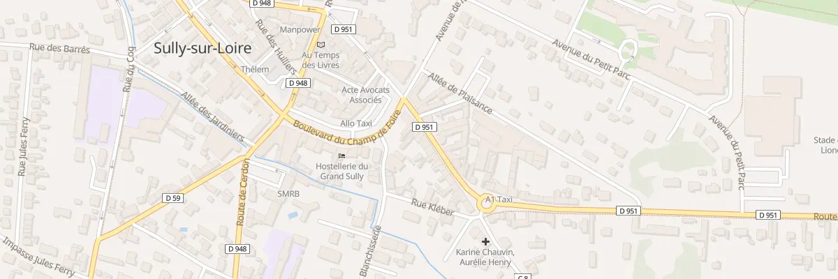 Plan du 10 Rue du Fbg Saint Francois à Sully-sur-Loire