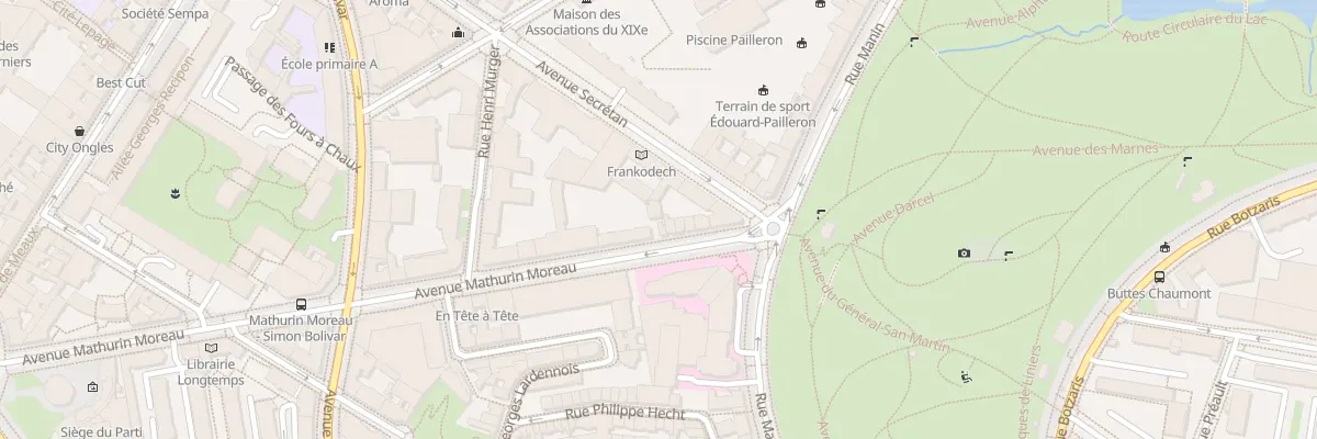 Plan du 53 Av Mathurin Moreau à Paris 19e Arrondissement