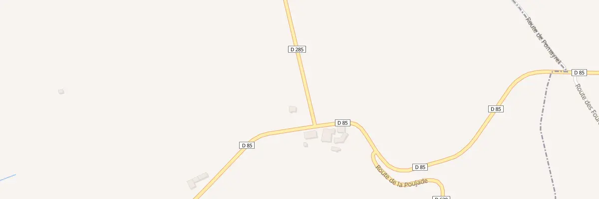 Plan du 5499 La Poujade à Colombiès
