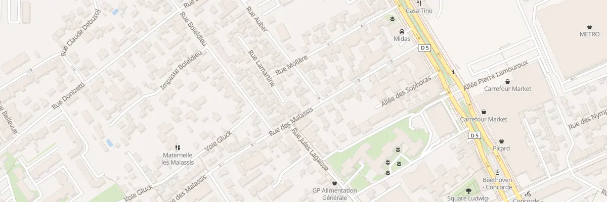 Plan du 20 Rue Malassis à Vitry-sur-Seine