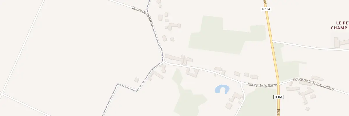 Plan du 12 Rte de la Barre à Montbarrois
