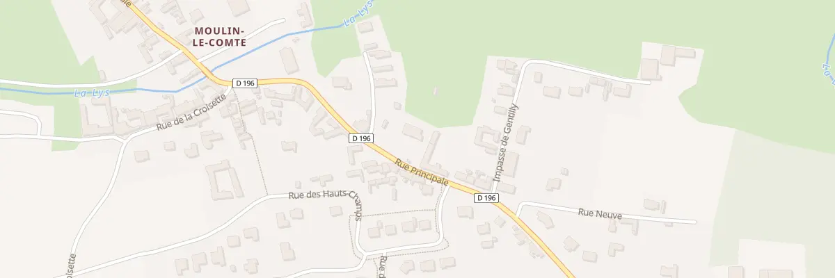 Plan du 30 Rue Principale Moulin le Comte à Aire-sur-la-Lys