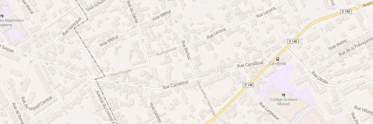 Plan du 3 Rue Berlioz à Vitry-sur-Seine