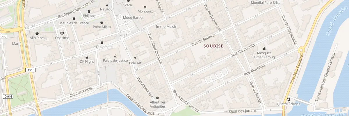 Plan du 18 Rue de Soubise à Dunkerque