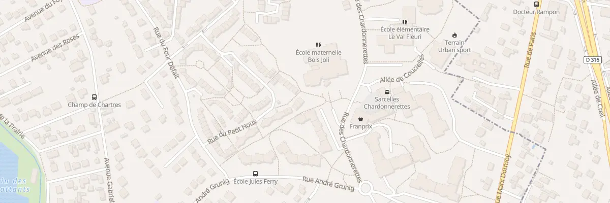 Plan du 46 Rue du Petit Houx à Sarcelles