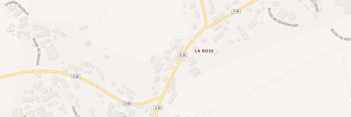 Plan du 100 Rue de la Rose à Vasselay
