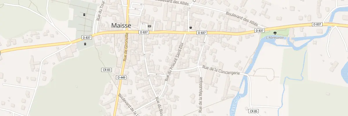 Plan du 12 Rue du Prieuré Saint Eloi à Maisse
