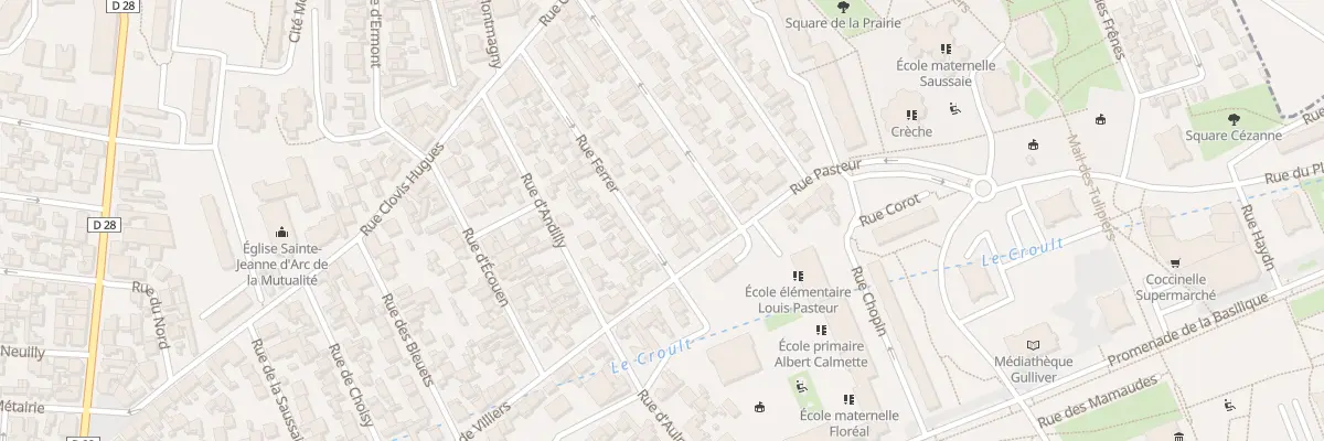 Plan du 21B Rue Ferrer à Saint-Denis