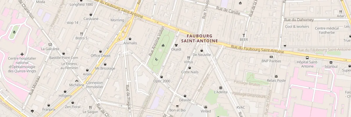 Plan du 28 Rue Charles Baudelaire à Paris 15e Arrondissement