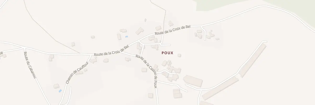 Plan du 5071 Poux à Goutrens