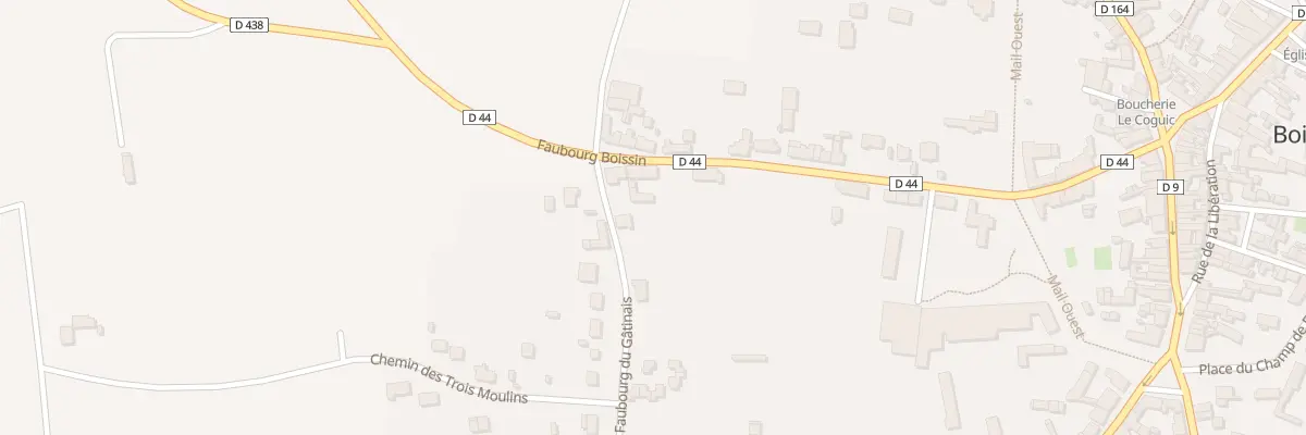 Plan du 21 Fg Boissin à Boiscommun