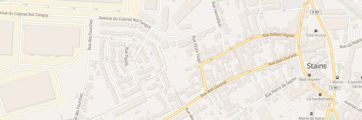 Plan du 23 Rue Victor Hugo à Stains