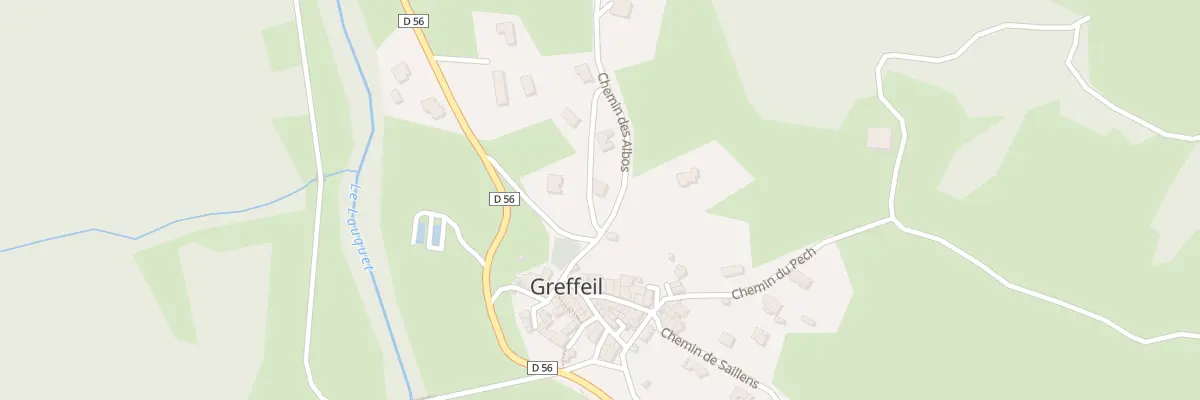 Plan du 5000 Che des Albos à Greffeil