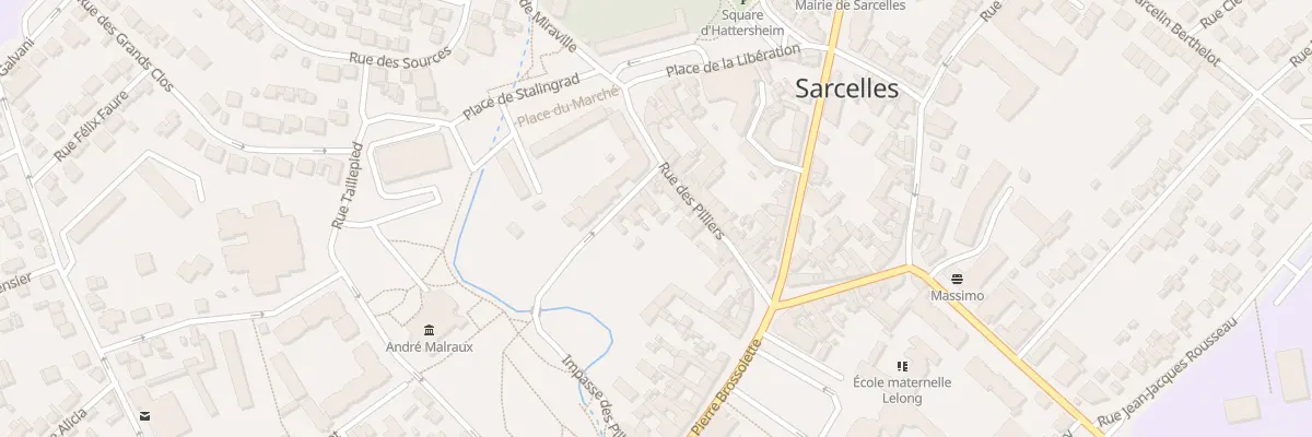 Plan du 13 Rue des Pilliers à Sarcelles