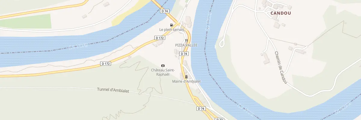 Plan du 1 Rue de Roquetaillade à Ambialet