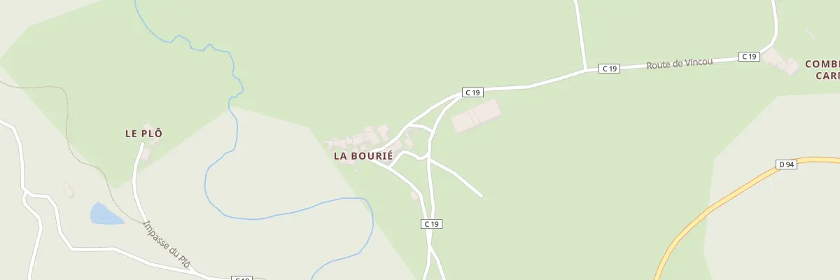 Plan du 3 Che de la Bourie à Ambialet