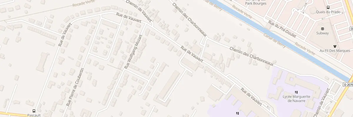 Plan du 89 Rue de Vauvert à Bourges