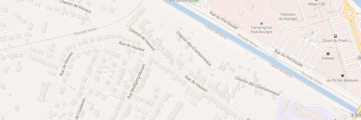 Plan du 100 Rue de Vauvert à Bourges