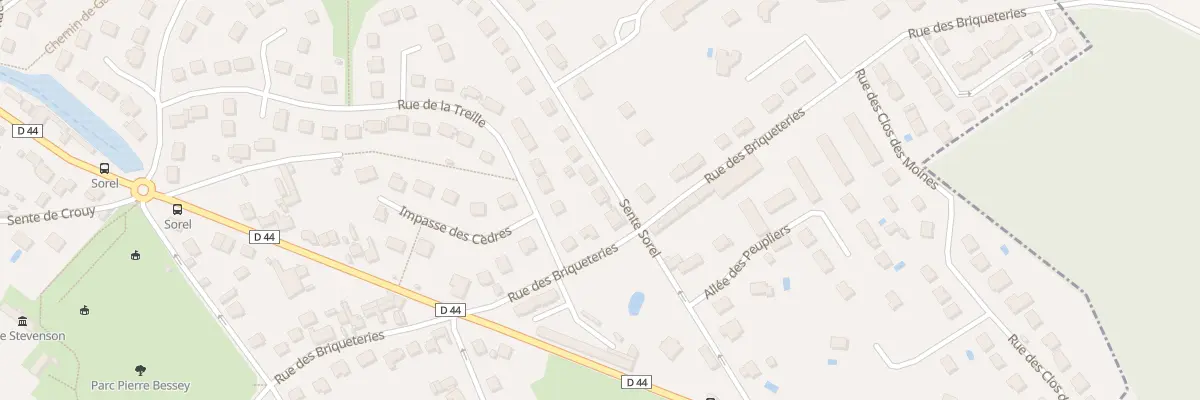 Plan du 3 Rue de Sorel à Précy-sur-Oise