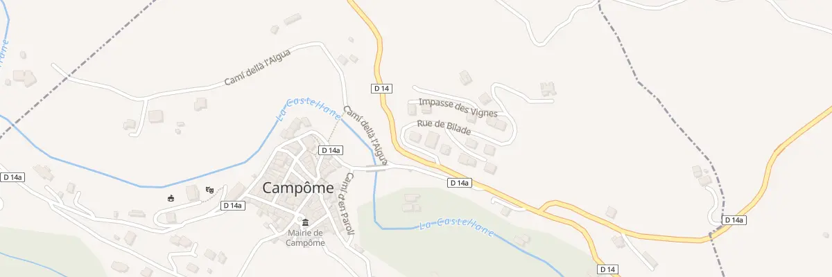 Plan du 87 Bitade à Campôme