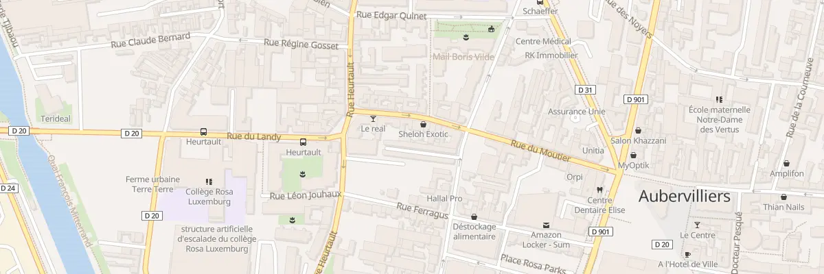 Plan du 55 Rue du Moutier à Aubervilliers