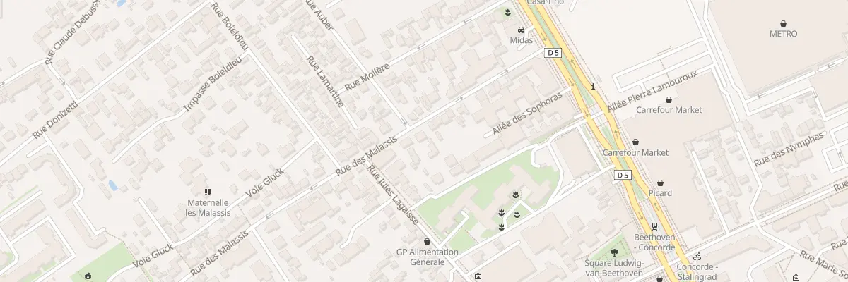 Plan du 19 Rue Malassis à Vitry-sur-Seine