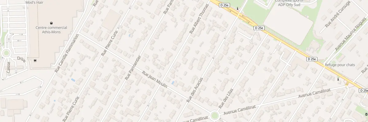 Plan du 25 Rue Albert Thomas à Athis-Mons