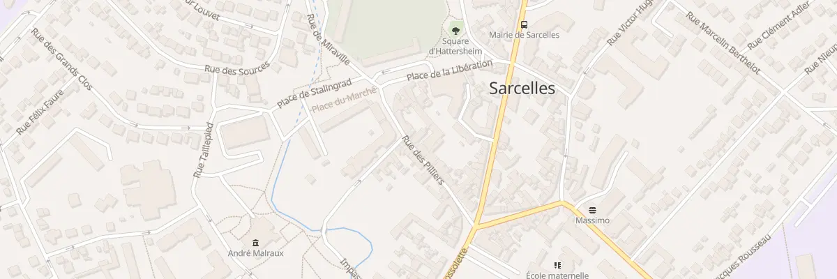 Plan du 20 Rue des Pilliers à Sarcelles