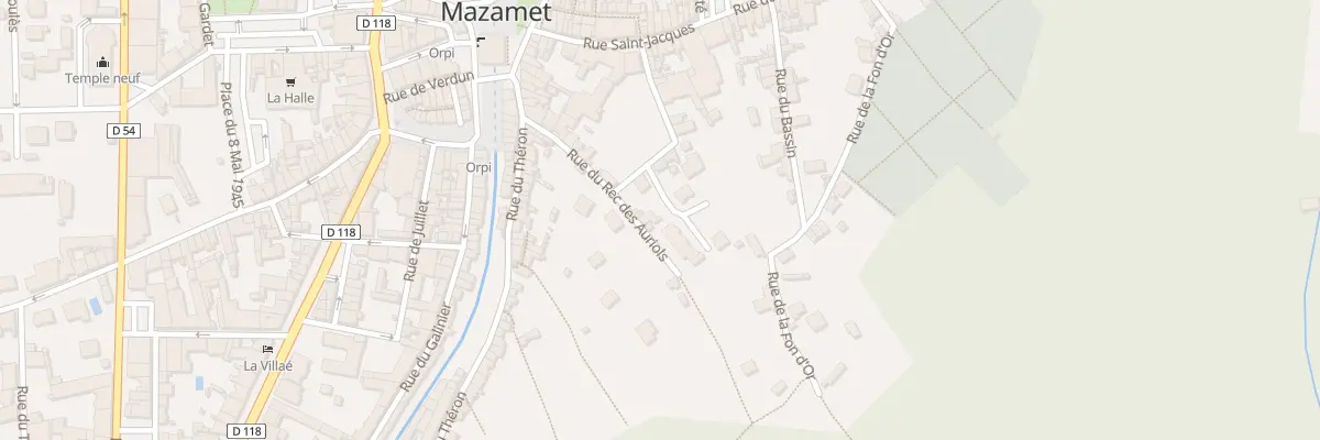 Plan du 21 Rue du Rec des Auriols à Mazamet