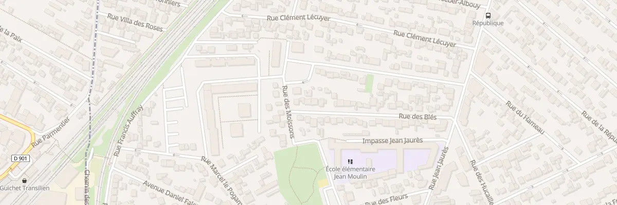 Plan du 40 Rue des Blés à Stains