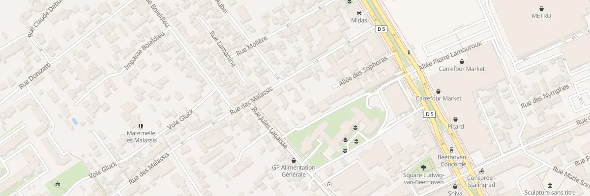 Plan du 19B Rue Malassis à Vitry-sur-Seine