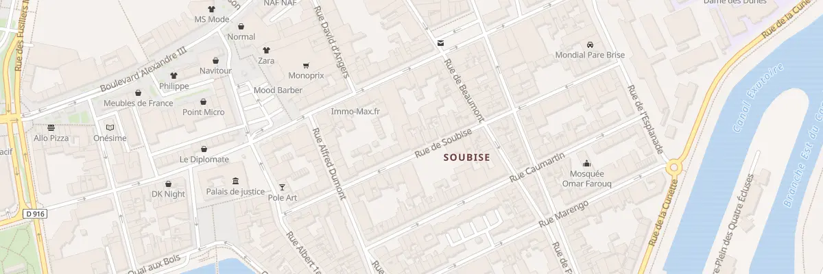 Plan du 29 Rue de Soubise à Dunkerque