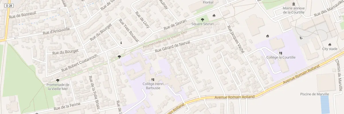 Plan du 25 Rue Guillaume Apollinaire à Saint-Denis