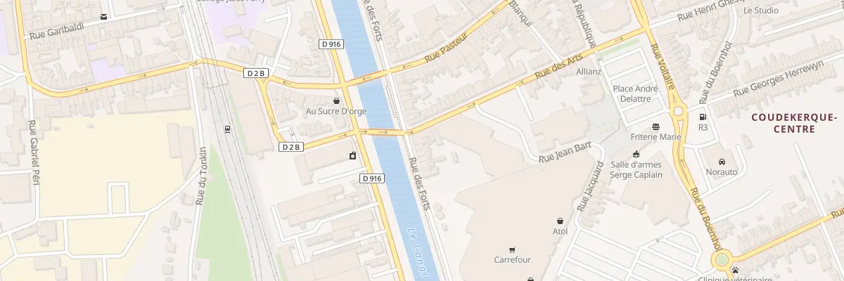 Plan du 2 Rue des Arts à Coudekerque-Branche